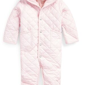Ralph Lauren Baby Water-Repellent Hooded Barn Pramsuit